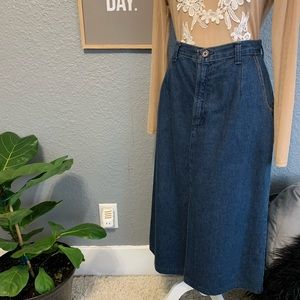VINTAGE 80’s Wrangler Jean Skirt / Denim